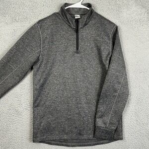Rudis Mens Small Sweatshirt Quarter Zip Gray Wrestling Lightweight Stretch EUC